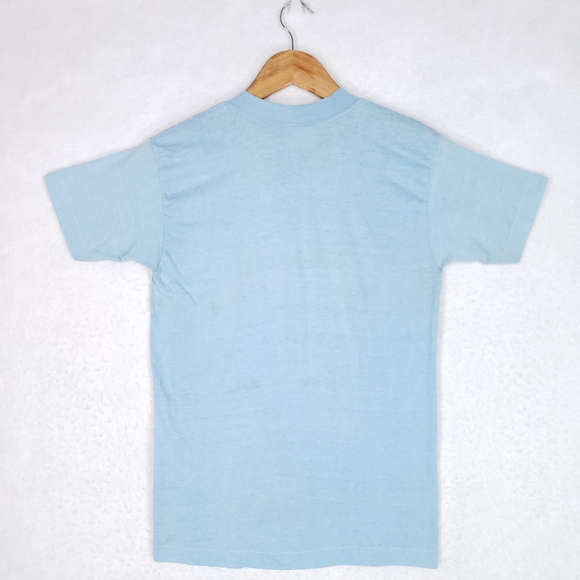 Vintage 80s I saw the Blue Bandit Climb Houston Texas Single Stitch T-shirt - Picture 12 of 16